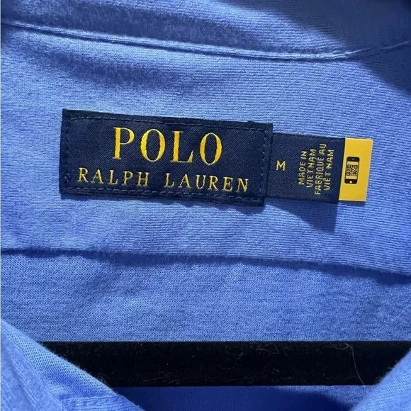 Polo Ralph Lauren size medium pique button down in excellent like-new co… - Picture 6 of 7